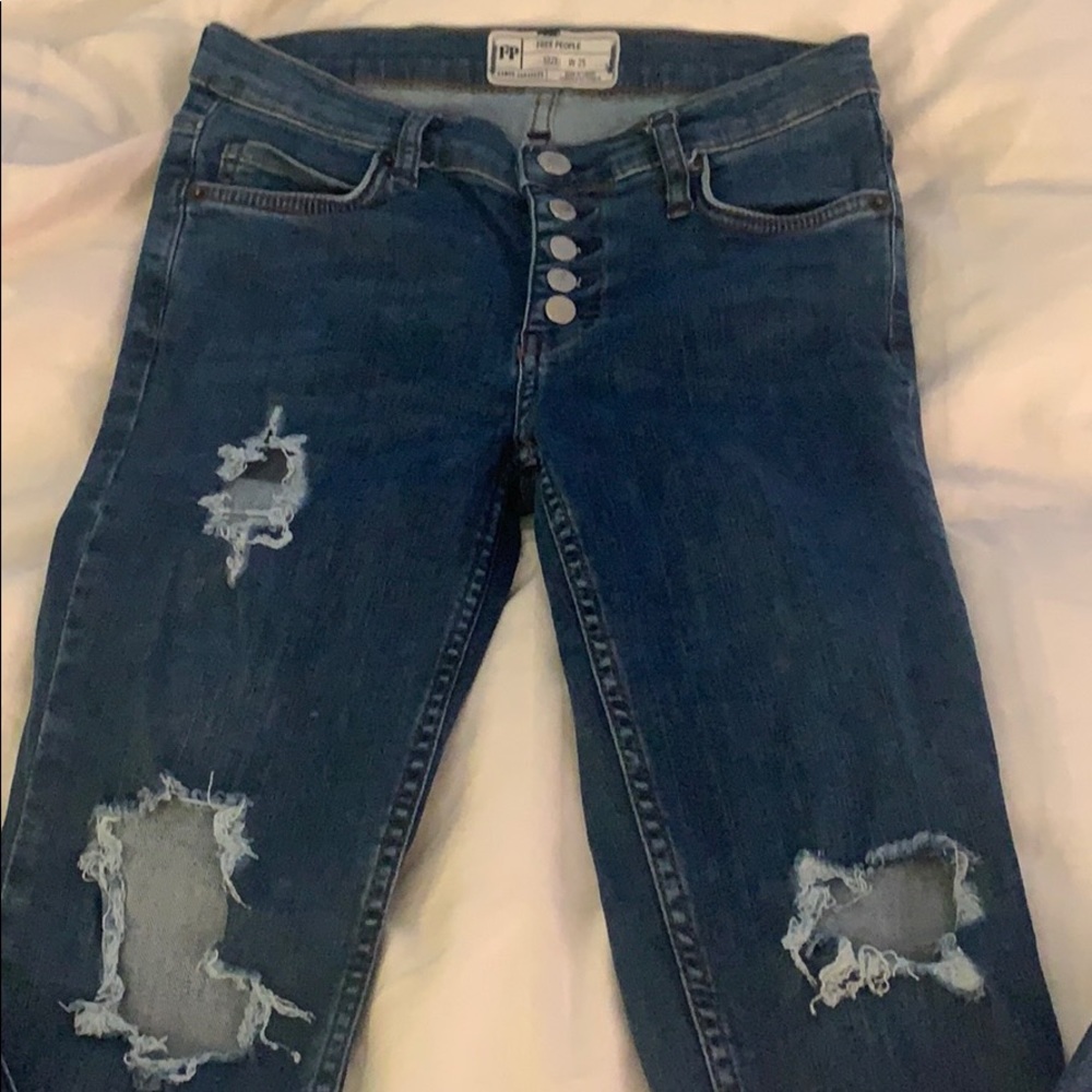 Free People distressed jeans